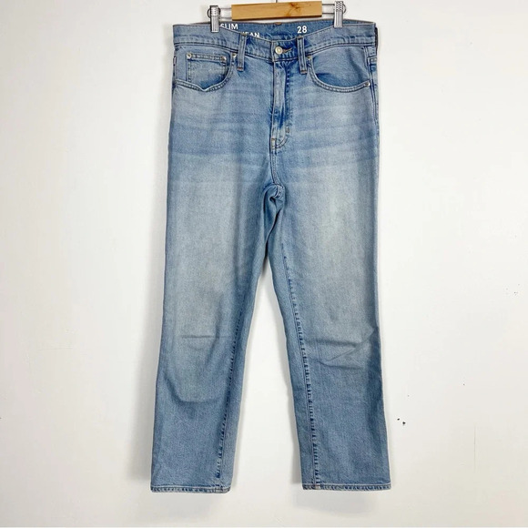 J Crew Slim Boyfriend Jean Womens Size 28 Light Wash Cotton Blend - Picture 1 of 11